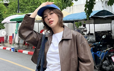 Nét chấm phá thời thượng từ áo khoác da