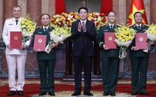 Chủ tịch nước thăng hàm thượng tướng cho 4 sĩ quan công an, quân đội