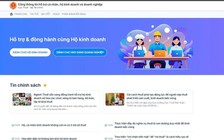Đã có cổng thông tin hỗ trợ hộ kinh doanh