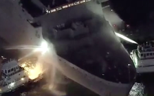 Cháy tàu chiến Mỹ suốt 12 giờ ở Nhật Bản, 2 thủy thủ bị thương