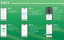 Hướng dẫn chi tiết chuyển tài khoản giao thông VETC và ePass