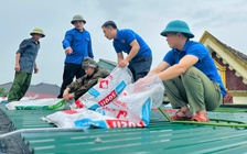 Hà Tĩnh: Gặt lúa chạy bão số 5