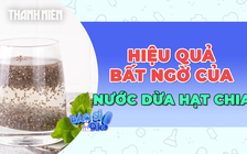 Hiệu quả vượt ngoài mong đợi của món hạt chia ngâm nước dừa 