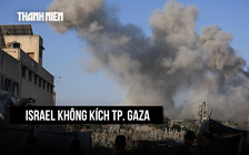 Israel không kích thành phố Gaza, dân Palestine lại di tản