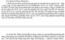 Thu hồi toàn quốc lô sản phẩm kem nghệ E150 'giúp hết mụn'