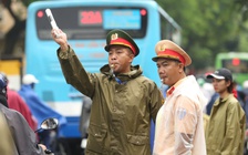 Bắt đầu phân luồng giao thông, chuẩn bị cấm đường phục vụ sơ duyệt diễu binh A80