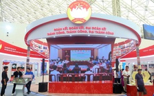 Ấn tượng không gian trưng bày 'Kiến tạo, phát triển' của MTTQ Việt Nam tại Triển lãm thành tựu đất nước