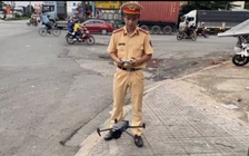 CSGT TP.HCM sử dụng flycam giám sát giao thông quốc lộ 51