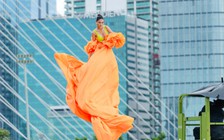 Người mẫu khóc vì thử thách chụp ảnh trên không trung