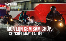 Sấm chớp kèm mưa lớn tại TP.HCM: Nhiều phương tiện chết máy