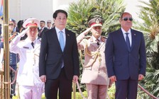 Trọng thể lễ đón Chủ tịch nước Lương Cường thăm cấp nhà nước Ai Cập