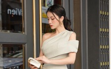 Tỏa sáng phong thái kiêu kỳ cùng đầm lệch vai