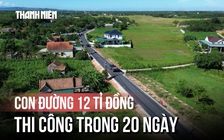 Cận cảnh con đường 12 tỉ đồng, thi công ‘thần tốc’ 20 ngày ở Quảng Trị