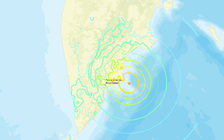 Động đất 7,4 độ ở Kamchatka, Nga ban bố cảnh báo sóng thần