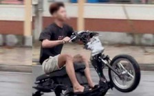 Đồng Nai: Xử lý người không đội nón bảo hiểm chạy xe máy ‘bốc đầu’