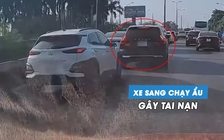 Xe sang Volvo bị tông móp méo đuôi vì nhập làn ẩu, tạt đầu ô tô khác