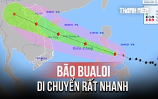 Bão Bualoi liên tục tăng cấp, di chuyển rất nhanh hướng vào miền Trung