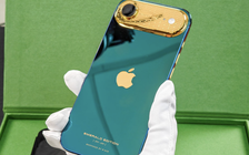 Cận cảnh iPhone Air mạ vàng đầu tiên chế tác tại Việt Nam