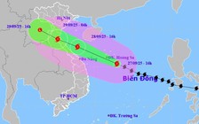 Tâm bão số 10 dự báo đổ bộ Hà Tĩnh - bắc Quảng Trị