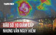 Bão số 10 (Bualoi) giảm cấp sau khi đổ bộ Hà Tĩnh, mưa to gió rít dữ dội