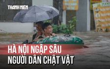 Hà Nội mưa lớn, ngập trên diện rộng