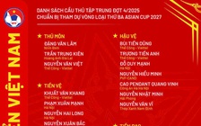 Thầy Kim gọi tràn ngập sao U.23 lên đội tuyển Việt Nam: Nguyễn Filip bị gạch tên, Văn Lâm tái xuất