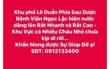 Nước lũ dâng cao trong đêm, nhiều người Thanh Hóa lên mạng cầu cứu
