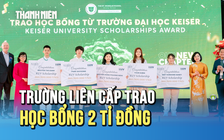 Trường liên cấp trao học bổng 2 tỉ cho học sinh nhân ngày khai giảng và khánh thành