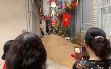 'Suối bùn' lại phun trào lên từ hầm ngầm tuyến metro Nhổn - ga Hà Nội