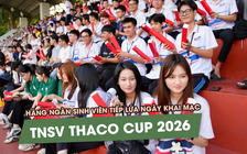 Hàng ngàn sinh viên đến SVĐ Trường ĐH Tôn Đức Thắng cổ vũ ngày giải đầu giải TNSV THACO Cup 2026