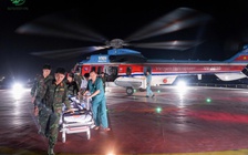 Trực thăng bay cấp cứu ngư dân ở đặc khu Trường Sa ngày đầu năm 2026