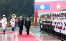 Lễ đón Tổng Bí thư, Chủ tịch nước Lào Thongloun Sisoulith