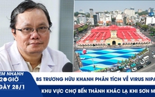Xem nhanh 20h ngày 28.1: BS Trương Hữu Khanh phân tích về virus Nipah | Khu vực chợ Bến Thành khác lạ khi sơn mới