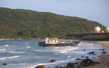 Kiểm tra tàu cá nước ngoài mắc cạn ở Quảng Ngãi: Không phát hiện ngư cụ