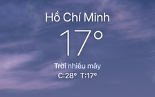 Sáng nay, nhiệt độ ở TP.HCM xuống 17 độ C