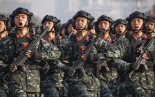 Lực lượng tinh nhuệ cùng dàn khí tài hiện đại diễn tập phục vụ Đại hội Đảng