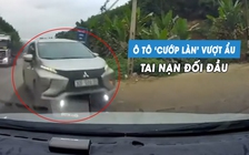Ô tô Mitsubishi Xpander vượt ẩu, lao thẳng vào đầu xe khác gây tai nạn