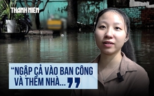 Nước ngập lút bánh xe, kẹt xe giờ tan tầm vì triều cường trên đường Bình Quới