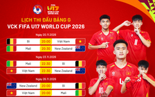 Lịch thi đấu U.17 Việt Nam tại U.17 World Cup mới nhất: Hai trận giờ đẹp