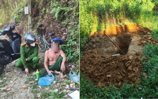 Công an kịp cứu người đàn ông đào sẵn mộ cho mình để tự sát