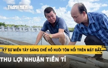 Kỹ sư miền Tây sáng chế hồ nuôi tôm nổi trên mặt đất, thu lợi nhuận tiền tỉ