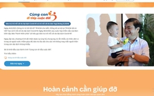 Nhiều bạn đọc giúp trẻ mồ côi qua trang web bảo trợ