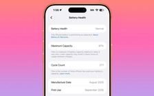 Sạc iPhone 17 Pro Max đến 80% thay vì đầy, pin sau một năm thế nào?