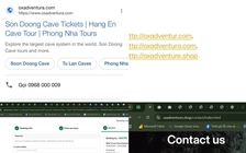 Cảnh báo website giả mạo Oxalis để lừa đảo bán tour Sơn Đoòng