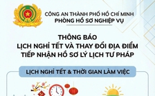 Công an TP.HCM thay đổi địa điểm tiếp nhận, trả kết quả lý lịch tư pháp