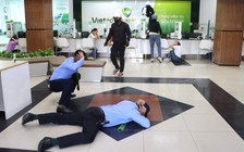 Diễn tập chống cướp ngân hàng tại Cà Mau, tình huống giả định cuối giờ giao dịch