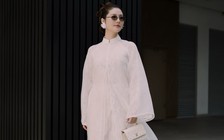 Áo dài trắng thăng hoa trong mùa tết