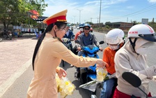 Phân luồng giao thông từ xa, đảm bảo an toàn đường lên núi Bà Đen