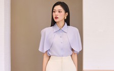 Áo blouse sánh đôi cùng quần baggy, tối giản mà vẫn sành điệu