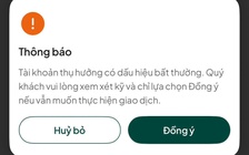 Khách hàng hủy hơn 831.000 lệnh chuyển 3.060 tỉ đồng khi ngân hàng cảnh báo lừa đảo